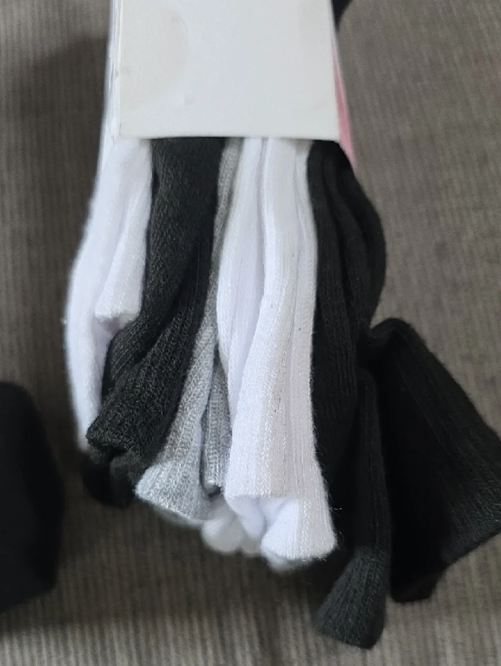 Jessica Simpson Black, White & Gray Crew Socks, Two 5-packs,‎ NWT, 10 Total.